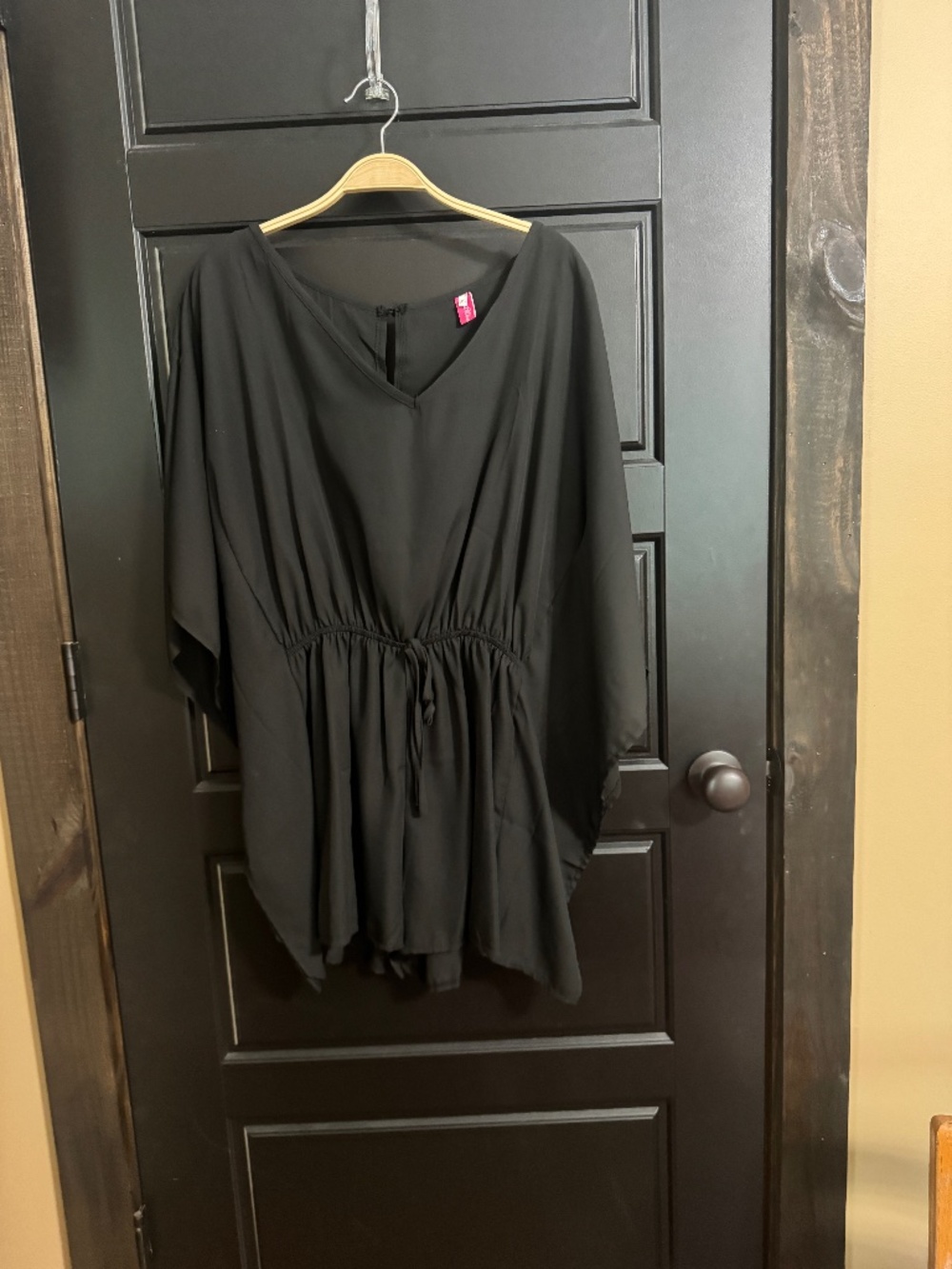 Romper with bat wings.